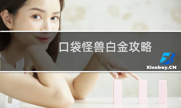 口袋怪兽白金攻略