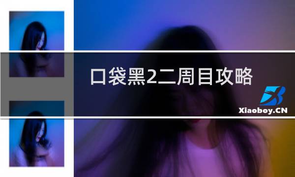 口袋黑2二周目攻略