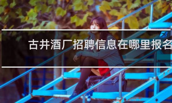古井酒厂招聘信息在哪里报名