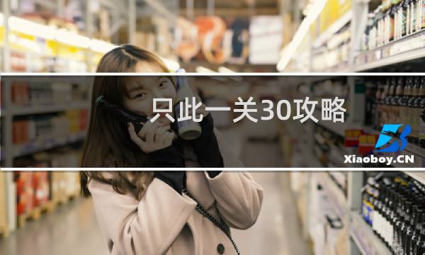 只此一关30攻略
