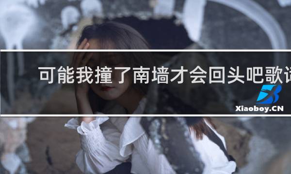 可能我撞了南墙才会回头吧歌词
