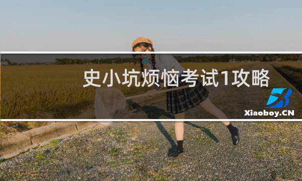 史小坑烦恼考试1攻略