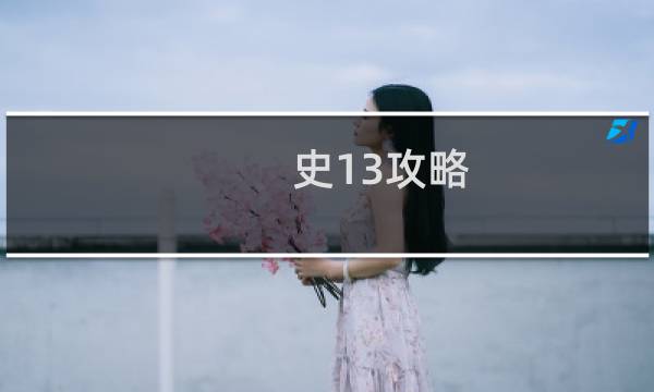 史13攻略