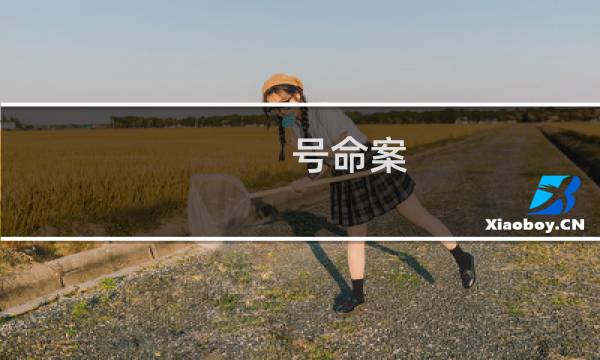 号命案 攻略