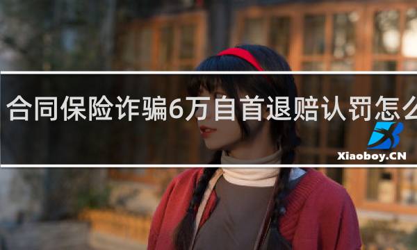 合同保险诈骗6万自首退赔认罚怎么量刑