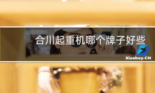 合川起重机哪个牌子好些