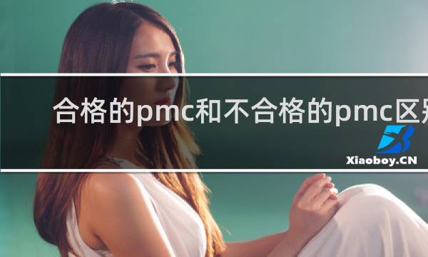 合格的pmc和不合格的pmc区别