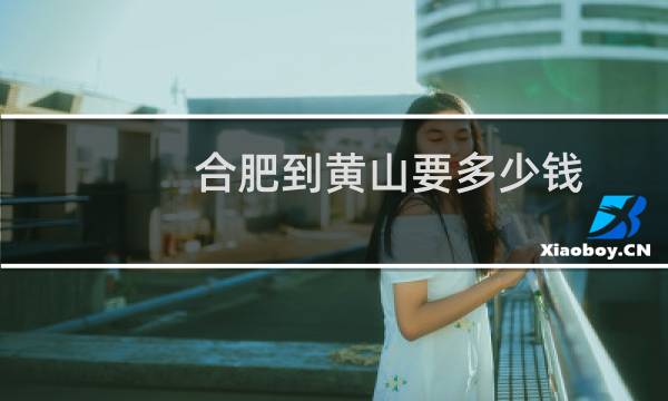 合肥到黄山要多少钱