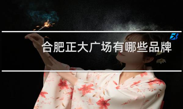 合肥正大广场有哪些品牌