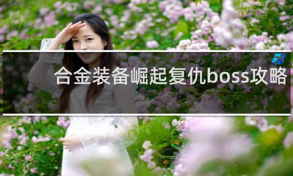 合金装备崛起复仇boss攻略