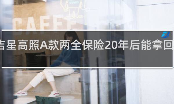 吉星高照A款两全保险20年后能拿回本金吗