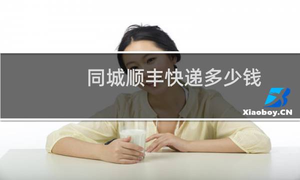 同城顺丰快递多少钱