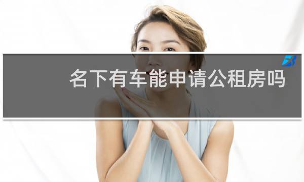 名下有车能申请公租房吗