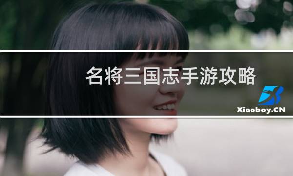 名将三国志手游攻略