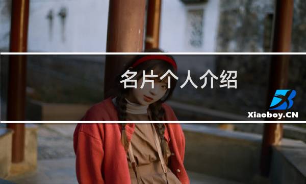 名片个人介绍
