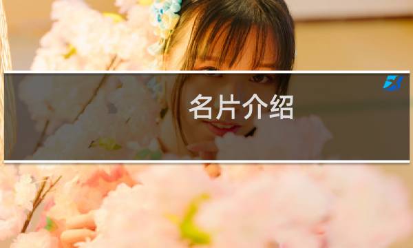 名片介绍