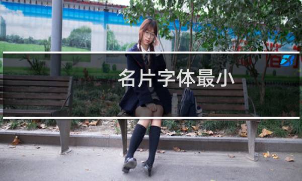 名片字体最小