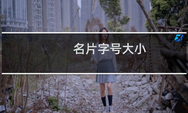 名片字号大小