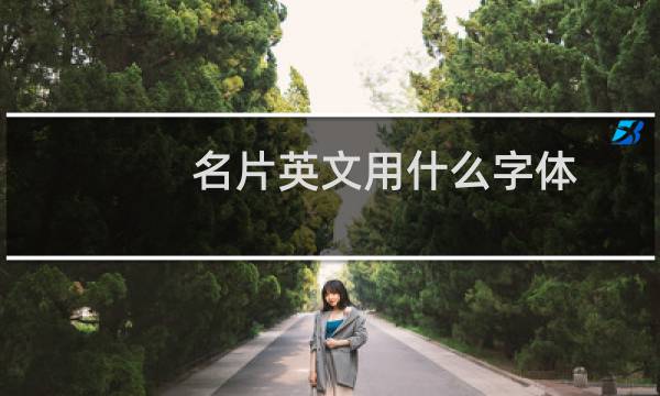名片英文用什么字体