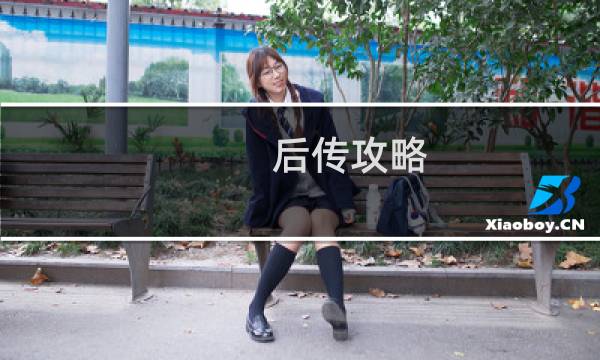 后传攻略