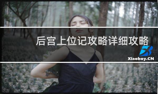 后宫上位记攻略详细攻略