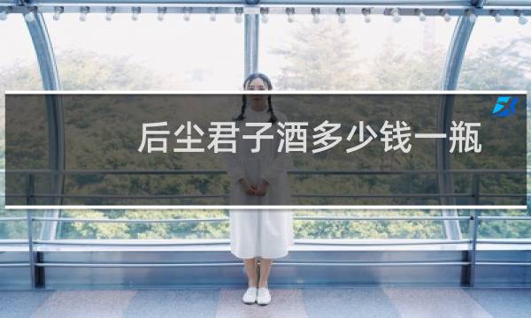 后尘君子酒多少钱一瓶