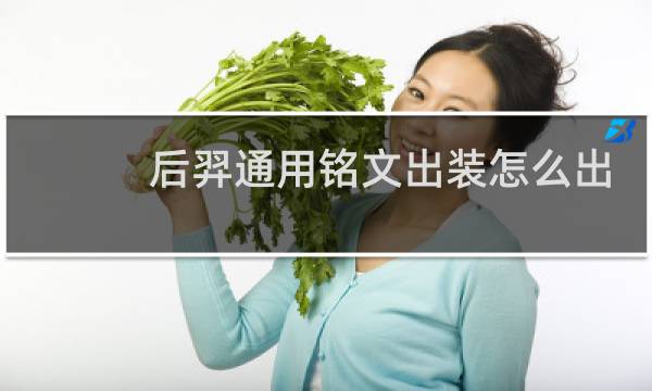 后羿通用铭文出装怎么出