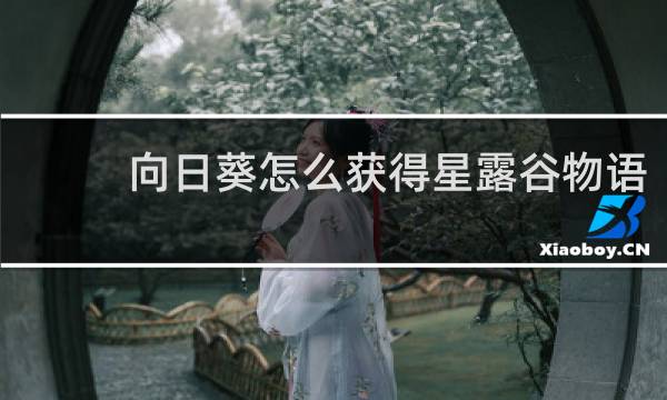 向日葵怎么获得星露谷物语