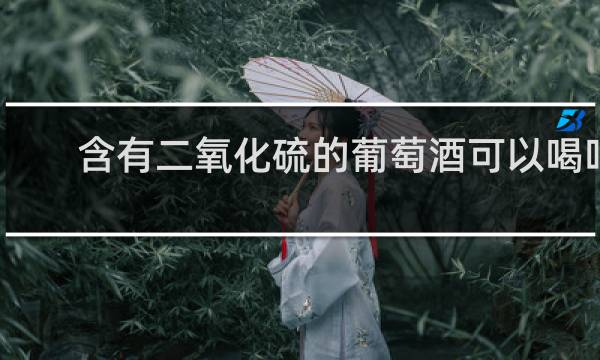 含有二氧化硫的葡萄酒可以喝吗