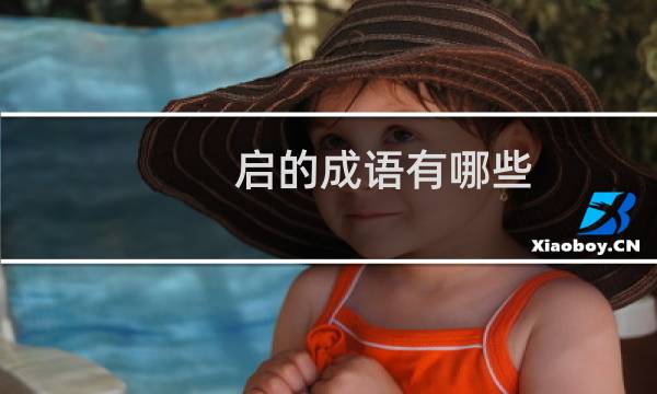 启的成语有哪些