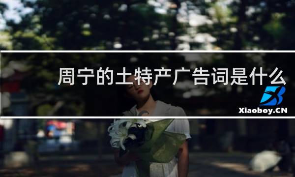周宁的土特产广告词是什么