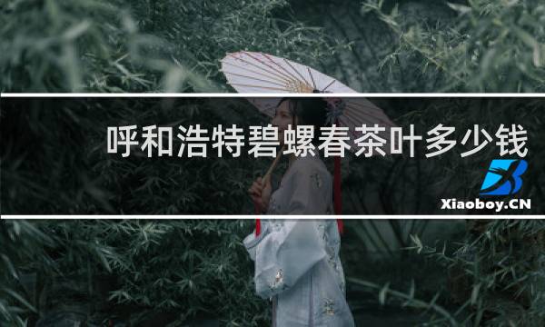 呼和浩特碧螺春茶叶多少钱