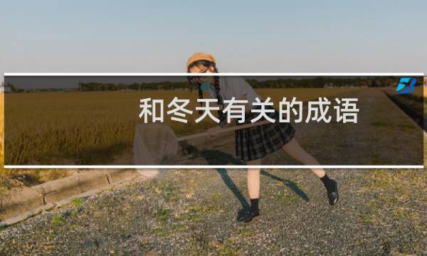 和冬天有关的成语