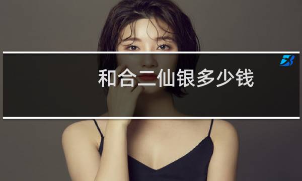 和合二仙银多少钱