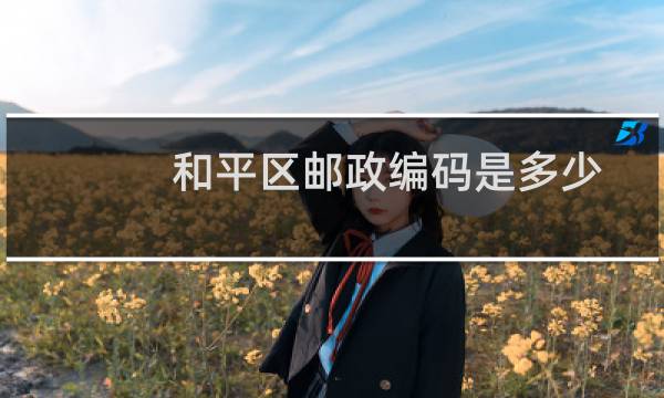 和平区邮政编码是多少