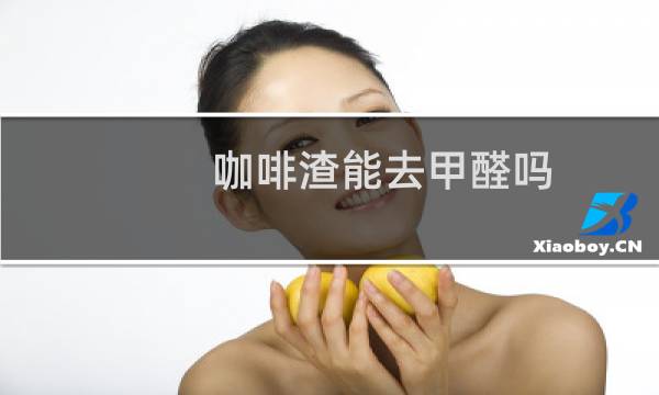 咖啡渣能去甲醛吗