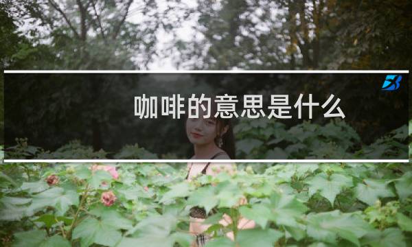咖啡的意思是什么