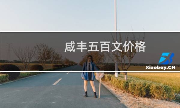 咸丰五百文价格