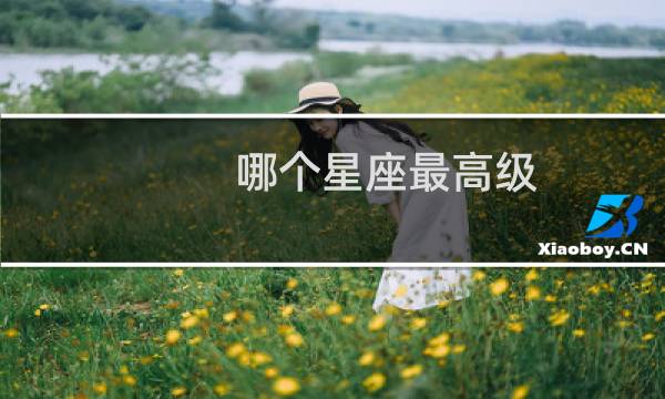 哪个星座最高级