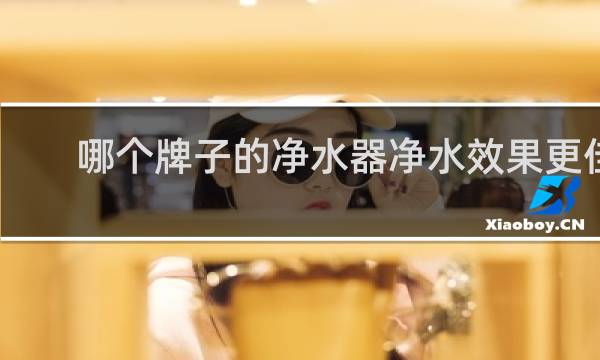 哪个牌子的净水器净水效果更佳