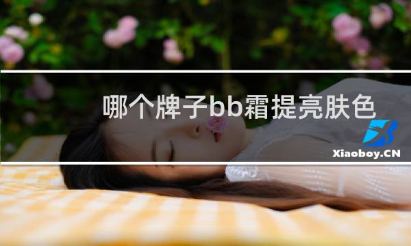 哪个牌子bb霜提亮肤色