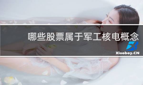 哪些股票属于军工核电概念