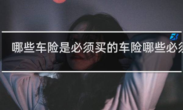 哪些车险是必须买的车险哪些必须买