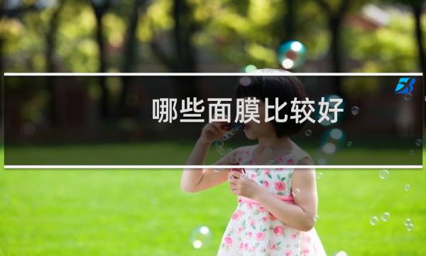 哪些面膜比较好