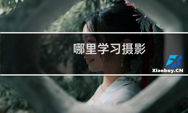 哪里学习摄影