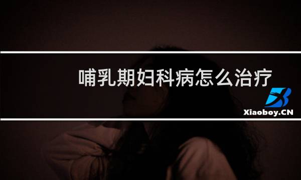 哺乳期妇科病怎么治疗
