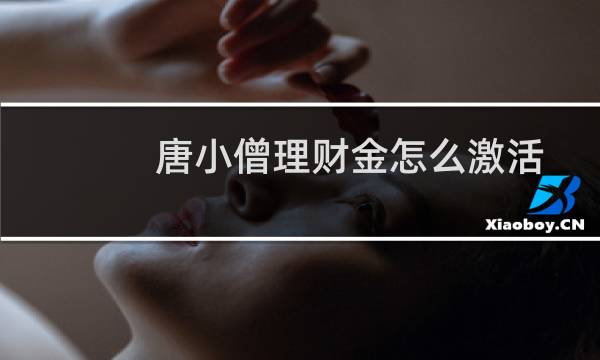 唐小僧理财金怎么激活