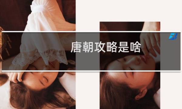 唐朝攻略是啥