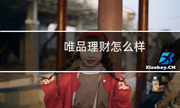 唯品理财怎么样