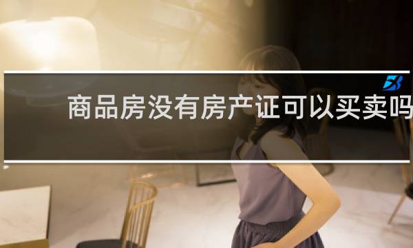 商品房没有房产证可以买卖吗